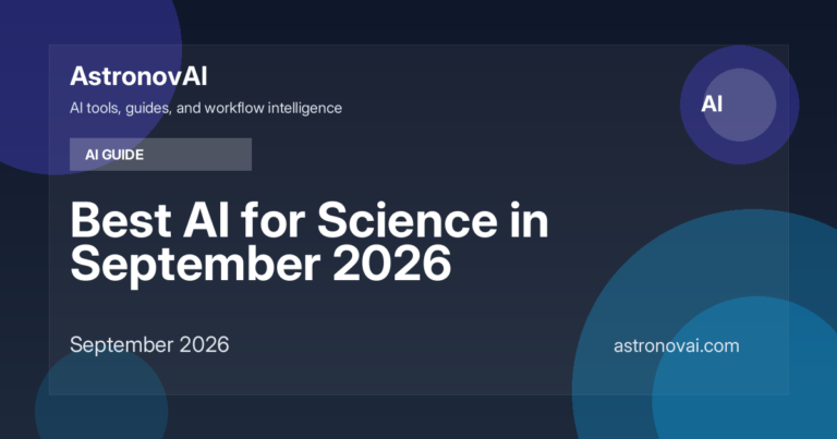 Best AI for Science in September 2026